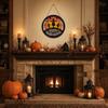 Wooden Halloween Hanging Sign Wall Decoration Scarecrow Pumpkin Design Party Festival Indoor Outdoor Hanging Ornament