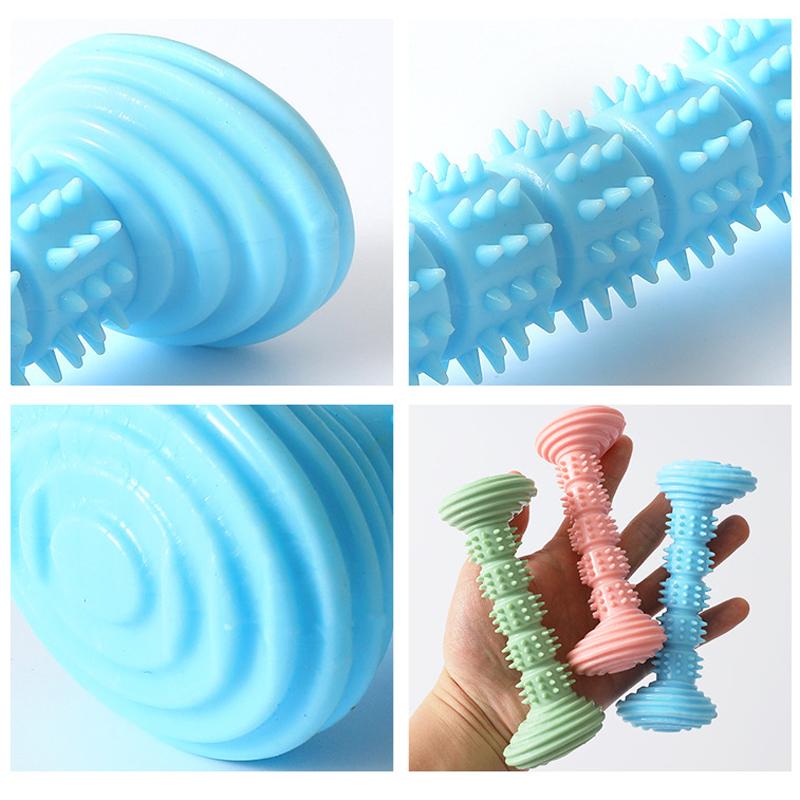 Pet Dog Chewing Toys Soft Rubber Molar Interactive Puppy Toy Bite Resistant Molar Tooth Cleaning Stick Dog Toys Accessories