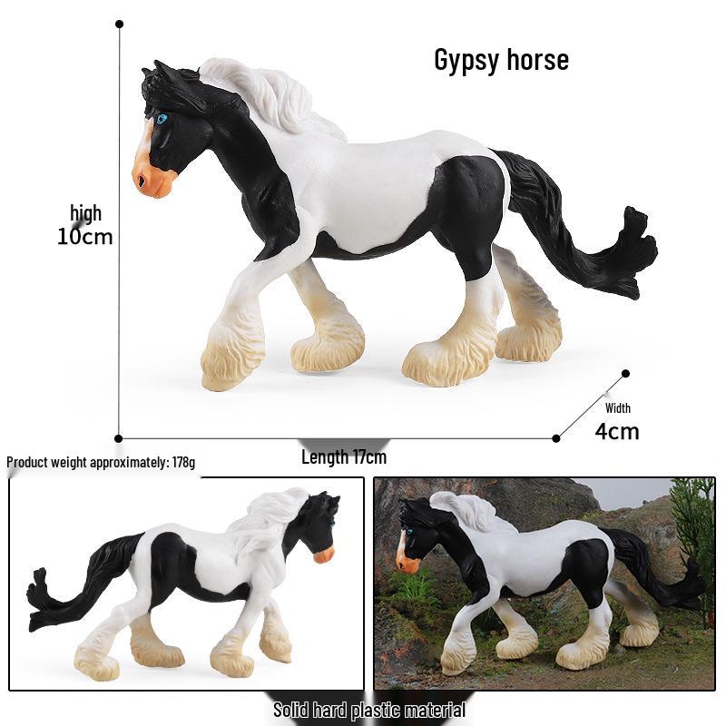 Wild Safari Animal Figurines: Giraffe, Elephant, Rhinoceros, Brown Bear, Tiger, Lion, Leopard, Hippopotamus - Solid Cognitive Toys