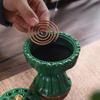 Antique Lotus Lamp Copper Incense Burner For Incense Coil Home Creative Ornaments Brass Censer Decoration For Home Aroma