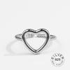 Real 925 Silver Rings For Women Vintage Zircon Open Round Engagement Rings Silver 925 Jewelry Anillos Mujer