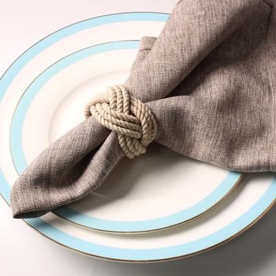 2 Stück Hanfseil Serviettenringe, handgefertigte Serviettenhalterringe, für tägliches Abendessen, Party, Hochzeit, Tischdekoration, Bauernhausdekor