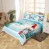 Christmas Snowflake Down Comforter Set Bedding Set 3-piece Duvet Cover Set