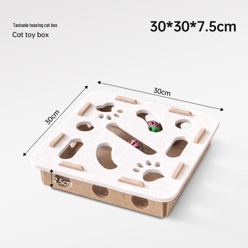 Cat Toy: Interactive Maze Ball with Bell for Stress Relief & Intelligence Training