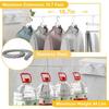 Indoor Clothes Drying Wire, 5.1m Long, 20kg Load Capacity, Double-Size Clothes Drying Wire, Wall-Mounted, Retractable, Built-in, Stainless Steel, for