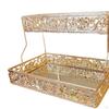 Cosmetic Organizer Skincare Holder 2 Tier Large Capacity Multipurpose Vanity Tray Bathroom