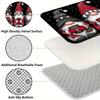 VIKAMA Christmas Gnome Doormat  Rug For Bedroom Carpet For Living Room Soft Absorbent Bathroom Mat Kitchen Rug Machine Washable