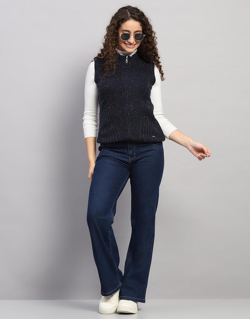 Monte Carlo Women's T Neck Sleeveless Cardigan