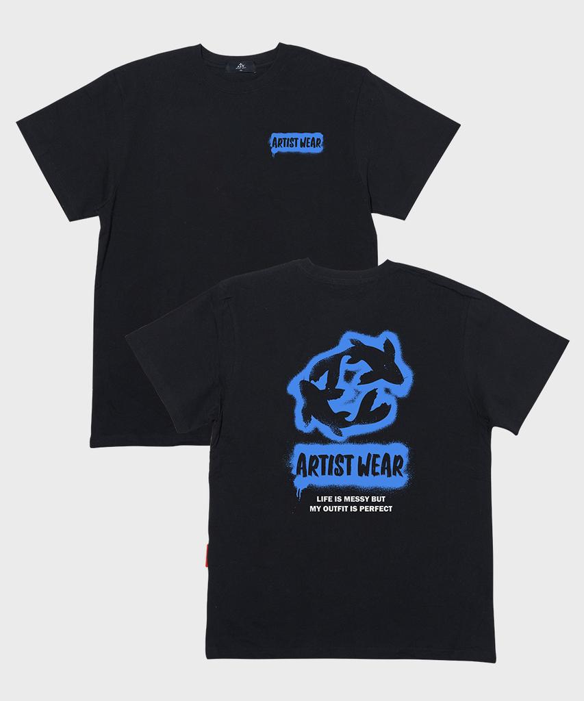 ARTISTWEAR [Atw] Blue Koi Short Sleeve T-Shirt - 2 Colors