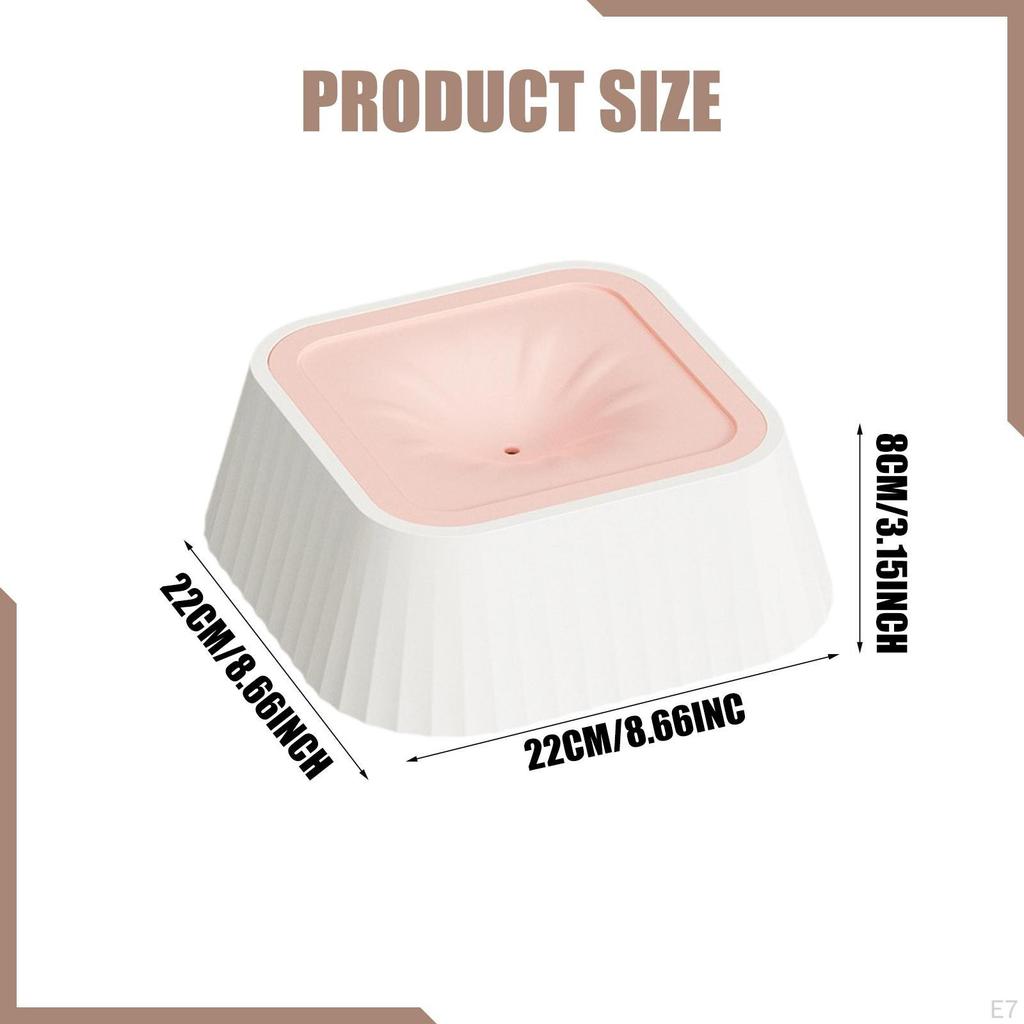 Bowl Pet Water Dispenser Anti Overflow Slow Drinking for Messy Drinkers Medium Large Dogs