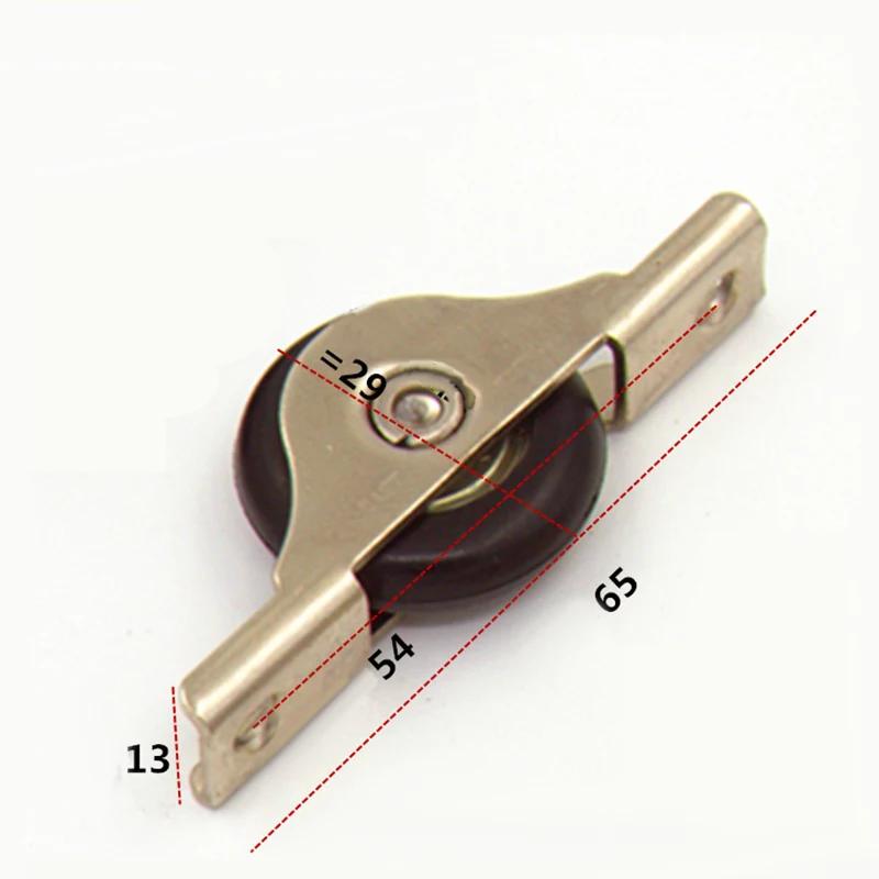 1Pcs Iron Frame+nylon Mute Wheel Sliding Door Cupboard/Window Groove Load-bearing Pulley Bathroom/Cabinet/Wardrobe
