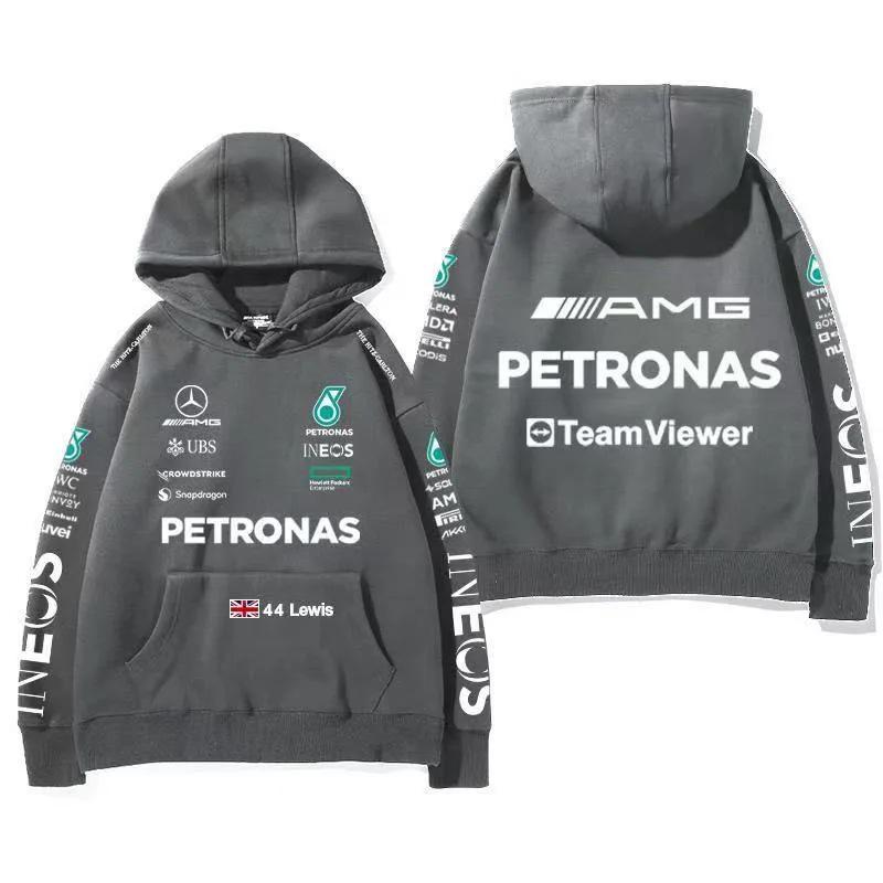 Bluza sportowa z nadrukiem kombinezonu wyścigowego Mercedes