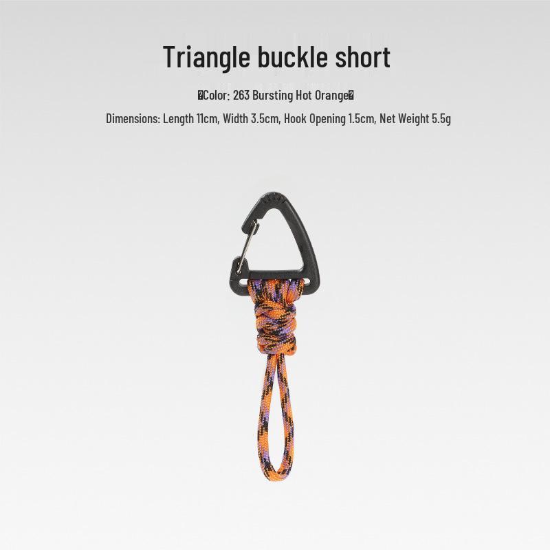 Sju-strängad Paracord Nyckelring Lanyard: Anti-förlust, Utomhuscamping, Multifunktionell med Karbinhake & Snabbspänne.