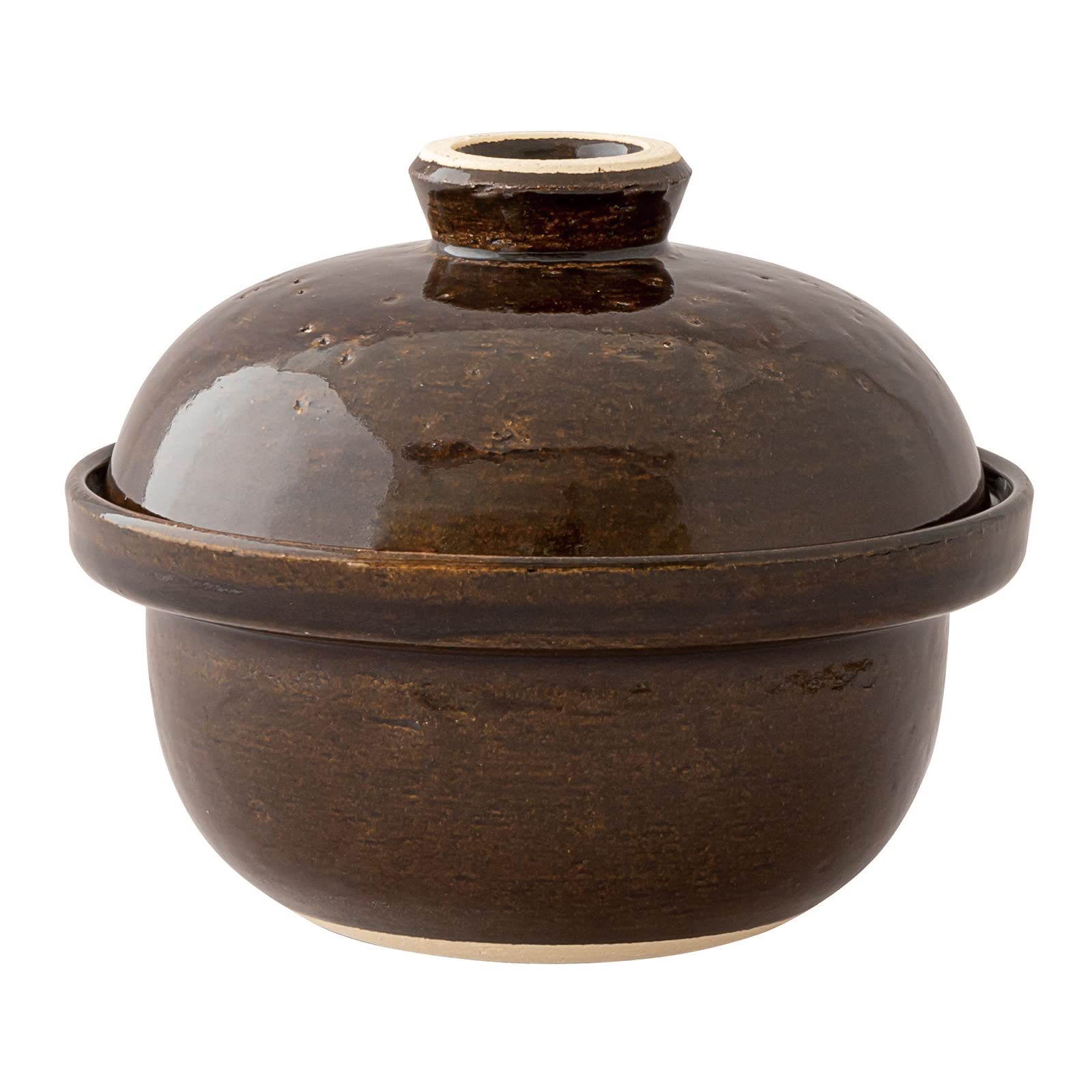 

Nagatani Seitou (Nagatani Pottery) Haseen Clay Pot Smoker Ibushigin Mini, Approx. 19cm, Approx. 1000ml, Suitable for Direct Flame, Can be Used Dry,