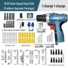 Cordless Electric Drill & Screwdriver Set CN Plug (adapter Included)