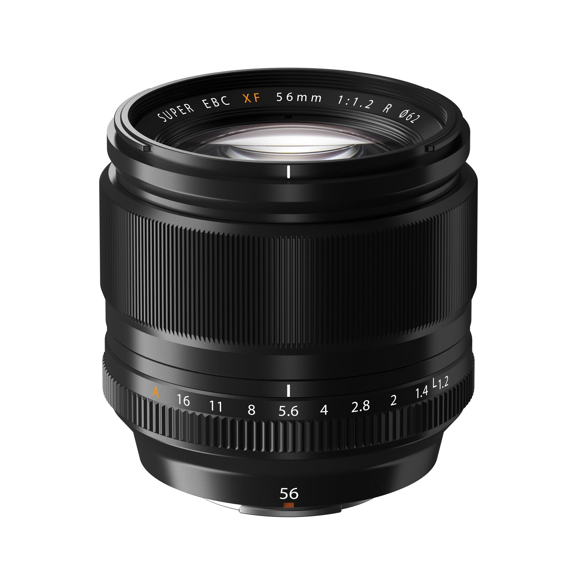 

FUJIFILM X Interchangeable Lens Fujinon Single Focus Medium Telephoto Large Aperture 56mm F1.2 Aperture Ring F XF56MMF1.2 R чорний