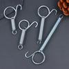 5Pcs Cage Door Spring Hooks 6/7/8.5/11.5Cm Metal Snap Hook Tension Spring For Poultry Cage Door Chicken Hamster Cage