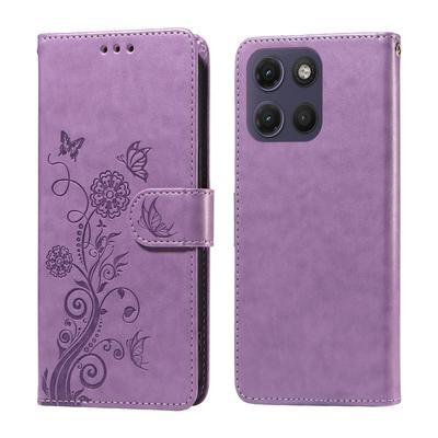 Portemonnaie-Hülle für Moto G17 - Leder/PU, Lila