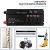 DC12/24V 3000/4000/6000W USB Car Inverter Converte LED Display Modified Sinewave Power Inverter Socket Adapter Charger