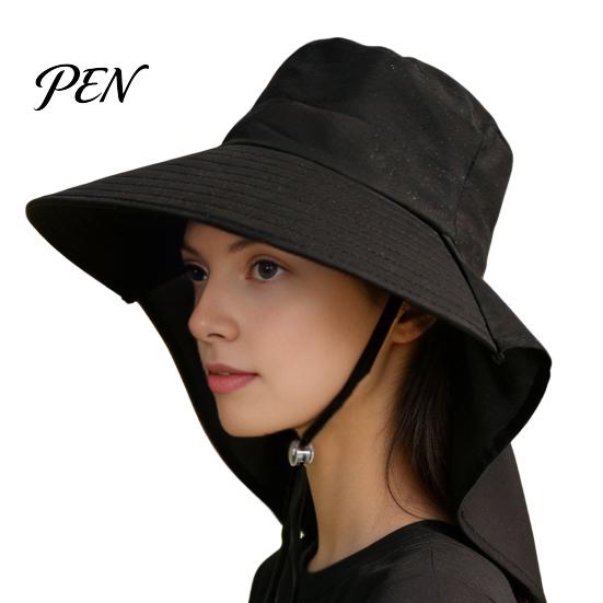 Lightweight Summer Hiking Hat Women Sun with Neck Flap, Wide Brim Packable Breathable UV Protection Beach Hat, for Travel Commuting Versatile Outdoor