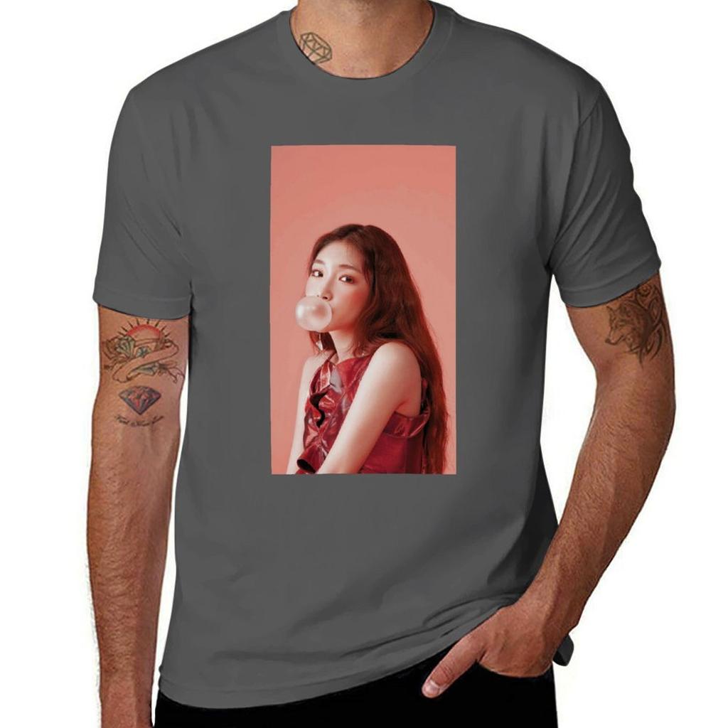 Chungha Pink Bubblegum Cute Tshirt Work Comfort For Men Tshirt