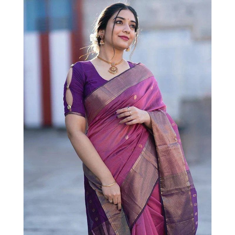 New Launch – Elegant Soft Silk Saree | Royal Jacquard Collection