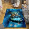 1pc Disney Star wars Yoda Pattern Carpet Area Rug Non slip Carpet Hand Washable Floor Mat Suitable For Living Room Bedroom Home Decor