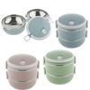 2 Layer Portable Heat Insulated Food Container Made of Stainless Steel