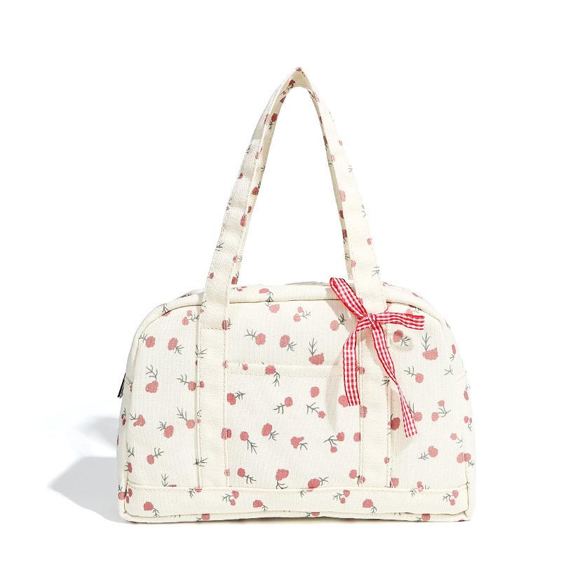 Stylish and Sweet Floral Travel Bag for Women's Large-capacity Leisure Commuting