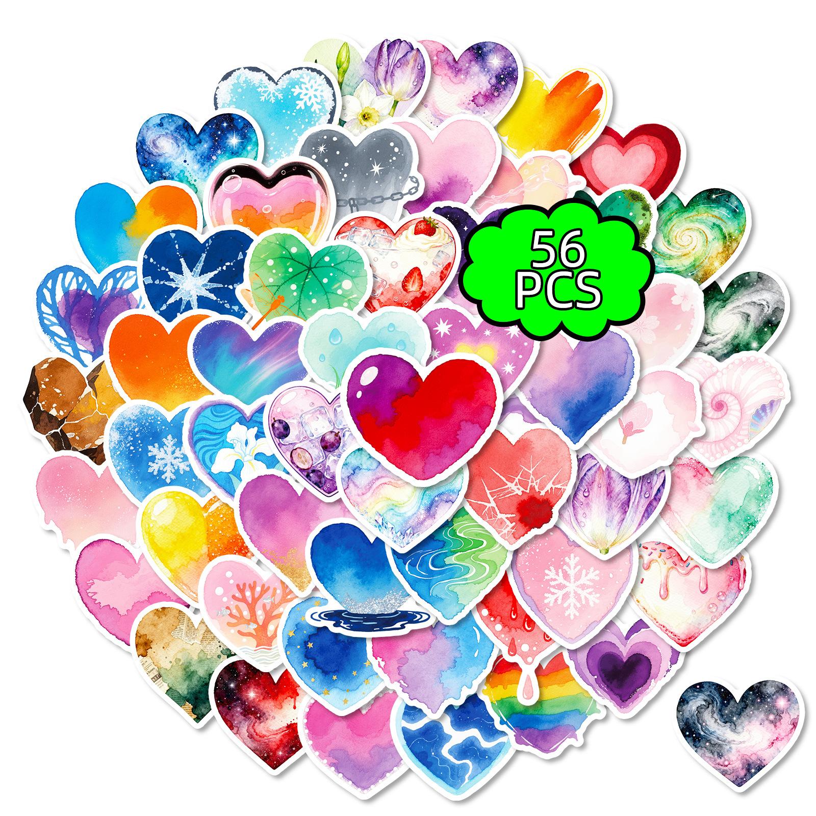 

56 Creative Color Love Graffiti Stickers Pp Material Children S Hand Stickers