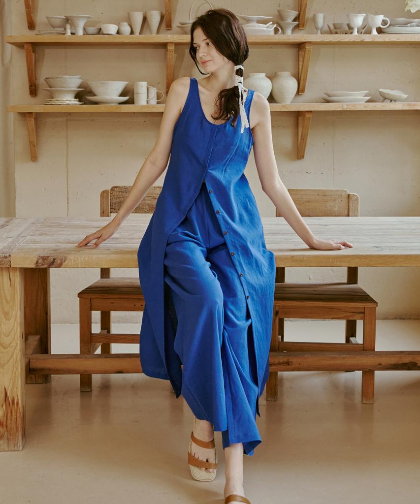 Ondeumismieo Zulu Dress - Snorkel Blue