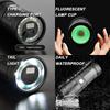 Super Bright Led Double Head Flashlight Waterproof Rechargeable Zoomable Torch Work Light Spotlight Floodling Lantern