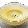 Floating Bowl Transparent Pet Water Dispenser 2000ML Large Capacity Suspended Plate Design Stable Water Surface Pet Dish