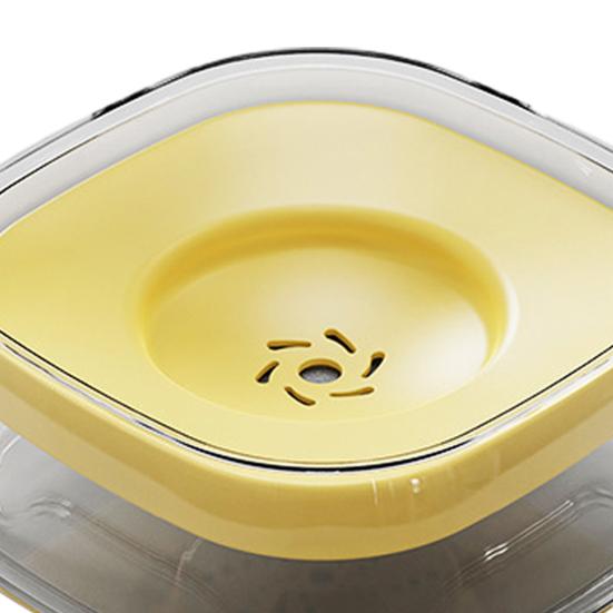 Floating Bowl Transparent Pet Water Dispenser 2000ML Large Capacity Suspended Plate Design Stable Water Surface Pet Dish
