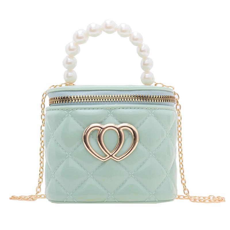 

2025 Girls Pearl Handbag: Fashionable Spring/Summer Jelly Makeup Bag