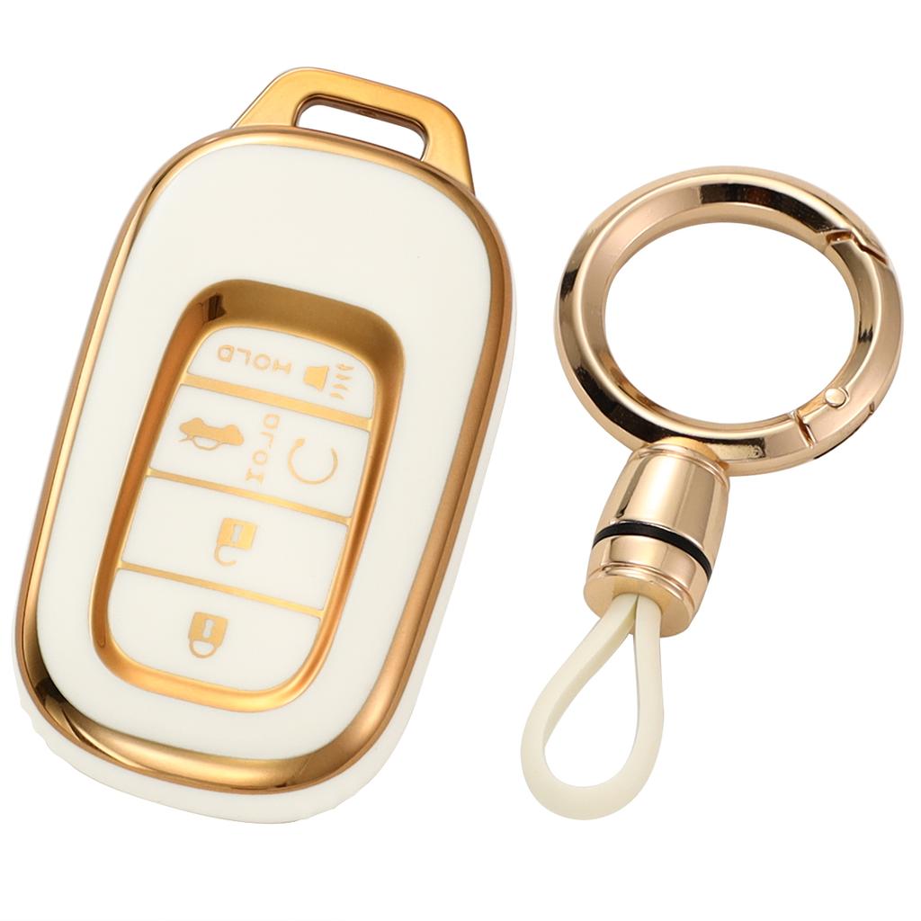 TPU Key Fob Cover Fits for 5 Buttons Honda 2026 2025-2022 Civic Accord CR-V HR-V Pilot and 2026 Passport
