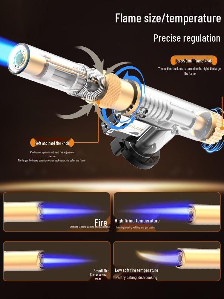Handheld All-Copper Household Blowtorch with Ignition for Singeing