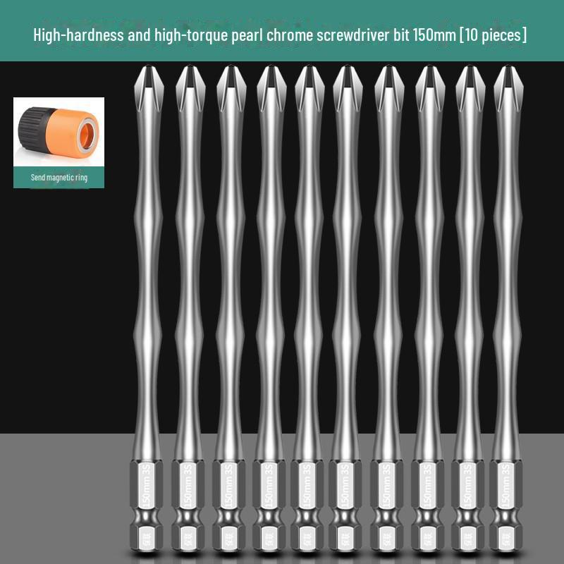 Strong Magnetic S2 High-Hardness Electric Screwdriver Set with Hex Heads
