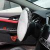 1 Piece Car Steering Wheel Cover Silver Thickened Sun Protection Foldable Anti-Uv Car Supplies Car Steering Wheel Sun Shade