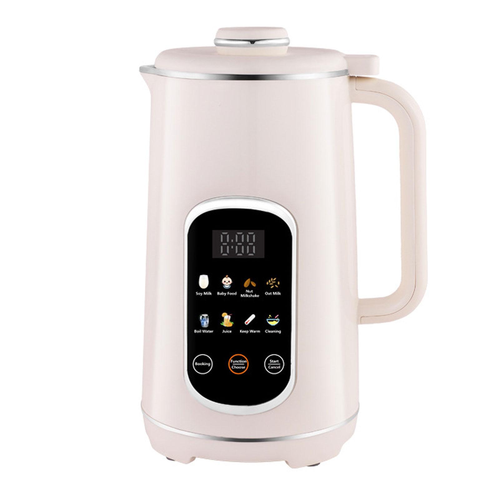 

Nut Milk Maker Blender 8 in 1 Programmable Soy Milk Machine Digital Display Stainless Steel Blades 12L Capacity Self Clean for Nut Milk