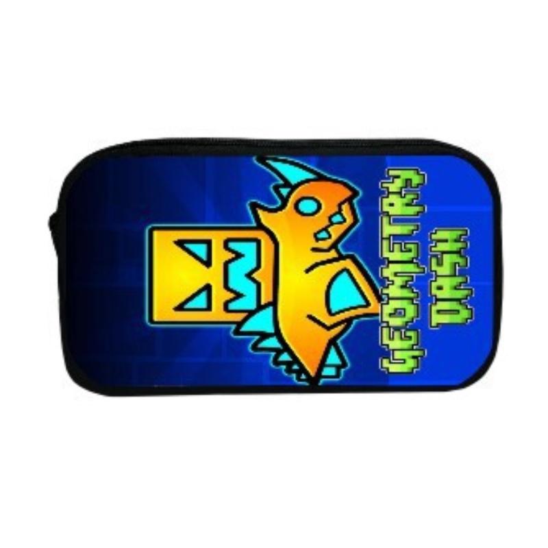 16-inch Children's Backpack Set Geometric Dash Durable Shockproof And Lightweight