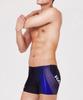 Laelliseupocheu [Qsmq219 Blk] Blue Line Men'S Square Swimsuit Black
