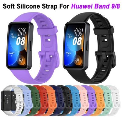 New Soft Silicone Strap For Huawei Band 9/8 Watch Bracelet Replacement Sport Watchband For Huawei Band 8 Smart Watch Accessories
