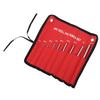 9pcs Roll Pin Punch Set Hardened Steel Removing Pin Punch Tool with Red Storage Pouch For Watch Repair Jewelry Craft