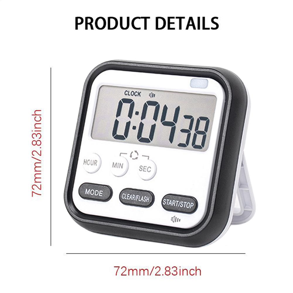 Timers For Cooking Digital Display Countdown Clock Portable Multifunctional Kitchen Timer For Study Bathroom Cooking Meditation