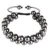 Men's Adjustable Yoga Bracelet with Natural Tiger Eye & Agate Stones