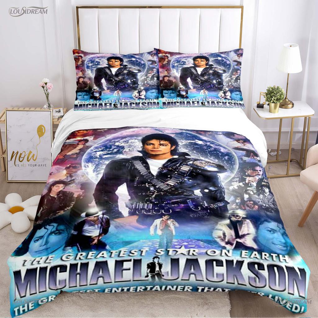 Comforter Casal Michael J-Jackson All Season Comforter Bedding Set Soft And S Single/Double/Queen/King