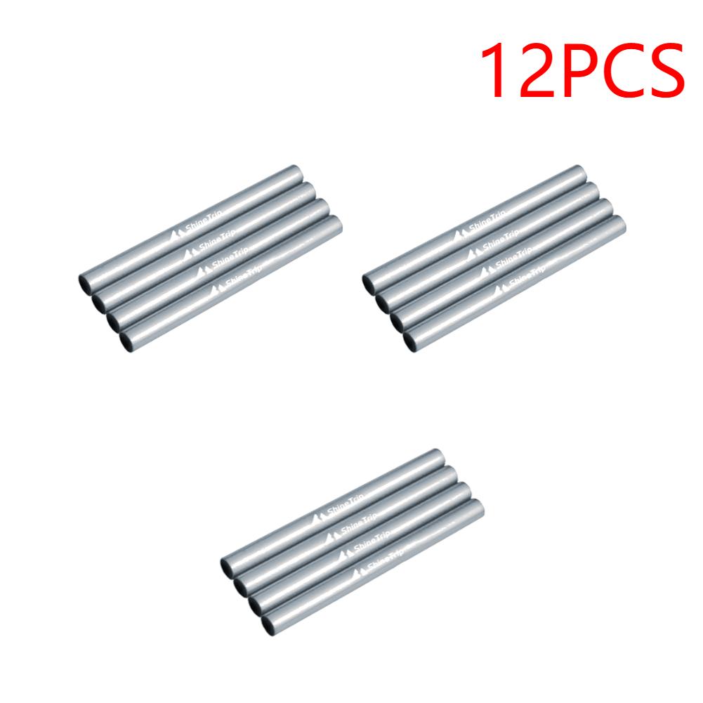 8-40PCS Tent Tube Aluminum Alloy Tent Emergency Tube Lengthen 13cm Lightweight Repair for Hiking Awning Kit Tent Accessories