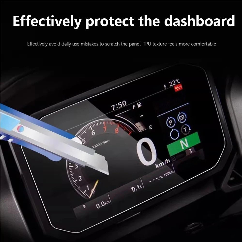 FORZA 750 2021 - Motorrad Kratzschutz für Instrumentenbrett-Display Armaturenbrett Schutzfolie Instrumentenfolie (1 SET)