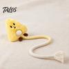 Talos Cotton Rope Cat Toy, Silent Plush Cloud Carrot Cheese Chew Stuffed Crocodile Toy for Indoor Cats Teething Relief, Interactive Play